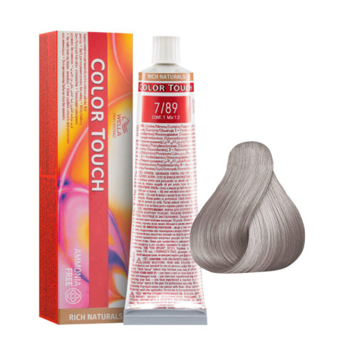 Color Touch Rich Naturals 7/89 Biondo Medio Perla Cendrè 60ml  - colore semi permanente senza ammoniaca