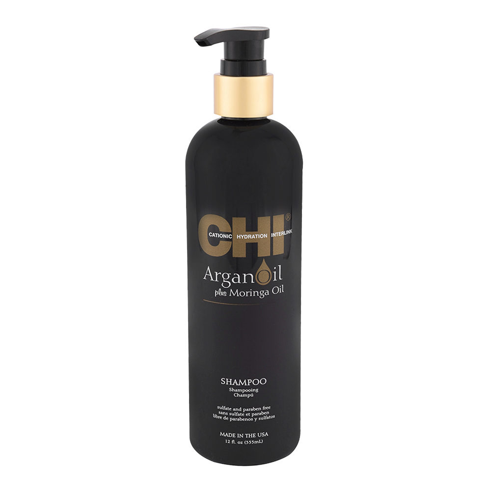 CHI Argan Oil Plus Moringa Oil Shampoo 355ml - shampoo idratante