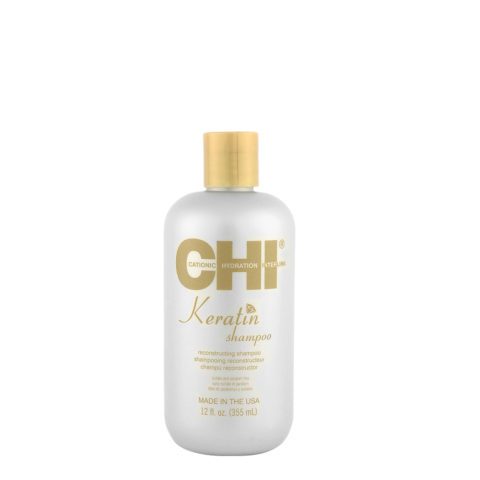Keratin Shampoo 355ml - shampoo ristrutturante anticrespo capelli danneggiati