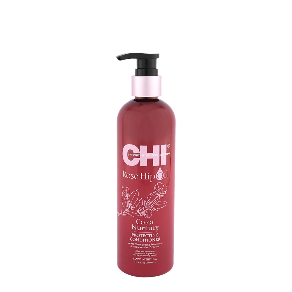 CHI Rose Hip Oil Protecting Conditioner 340ml - balsamo protettivo per capelli colorati