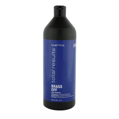 Matrix Total Results Brass Off Shampoo 1000ml - shampoo antigiallo