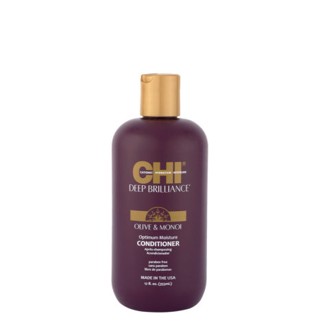 Deep Brilliance Olive & Monoi Optimum Moisture Conditioner 355ml - balsamo lucidante idratante