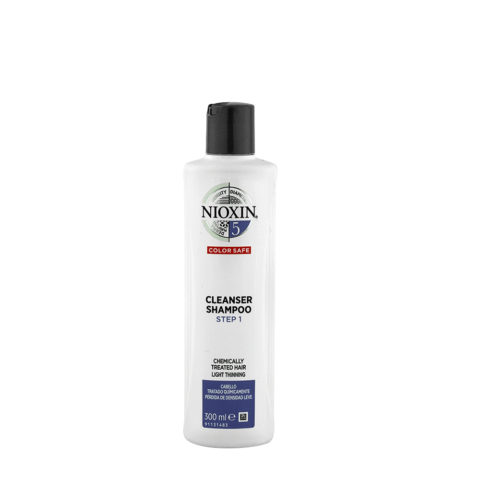 Nioxin Sistema5 Cleanser Shampoo 300ml - capelli trattati chimicamente diradati
