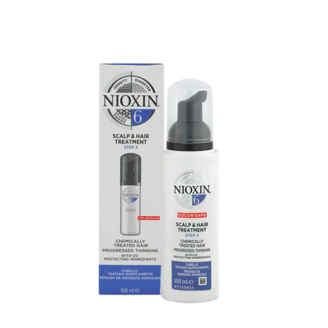 Nioxin Sistema 6 Scalp & Hair Treatment 100ml - spray capelli trattati chimicamente e radi