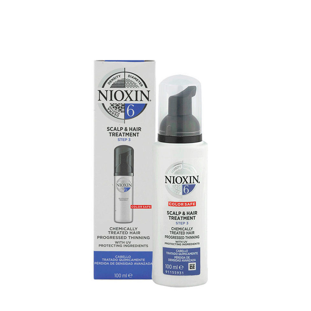 Nioxin Sistema 6 Scalp & Hair Treatment 100ml - spray capelli trattati chimicamente e radi