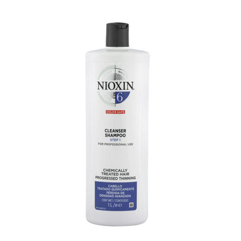 Sistema6 Cleanser Shampoo 1000ml - shampoo capelli trattati chimicamente e radi