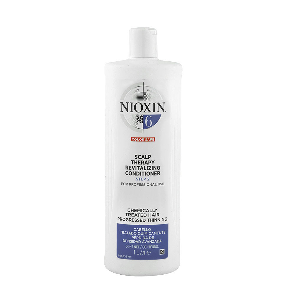 Nioxin Sistema6 Scalp Therapy Revitalizing Conditioner 1000ml - balsamo capelli trattati chimicamente e radi