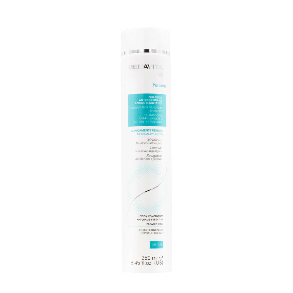Medavita Cute Puroxine Instant Anti-Dandruff Shampoo 250ml - shampoo antiforfora istantaneo pH 5.5