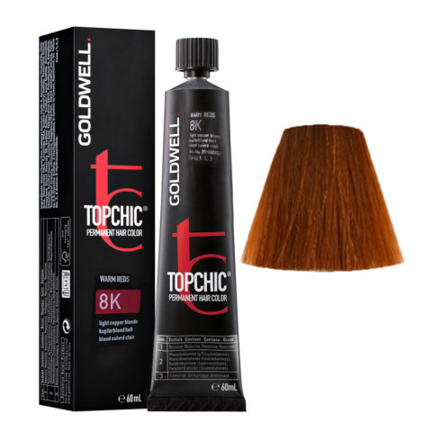 8K Biondo chiaro ramato  Topchic Warm reds tb 60ml