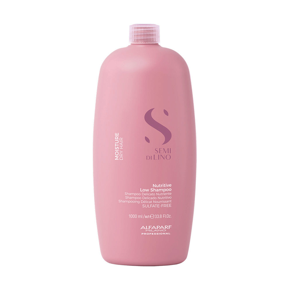 Alfaparf Milano Semi Di Lino Moisture Nutritive Low Shampoo 1000ml - shampoo delicato nutriente per capelli secchi