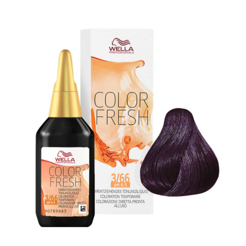 Color Fresh 3/66 Castano Scuro Violetto Intenso 75ml - riflessante diretto senza ammoniaca