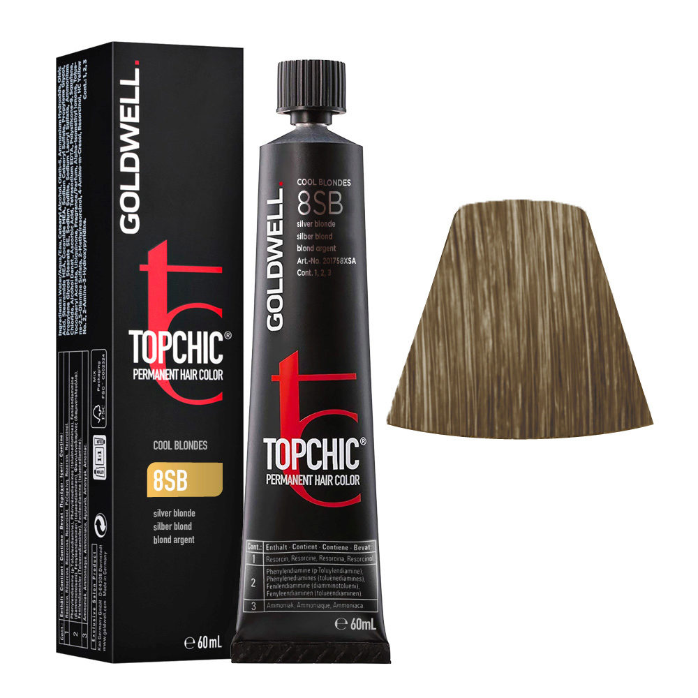 8SB Biondo argento Goldwell Topchic Cool blondes tb 60ml