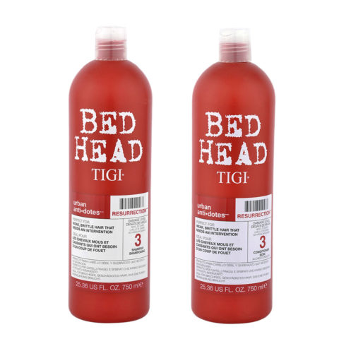 Bed Head Urban Antidotes Resurrection 3 Shampoo 750ml Conditioner 750ml