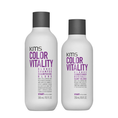 KMS Colour Vitality Blonde Shampoo 300ml Conditioner 250ml