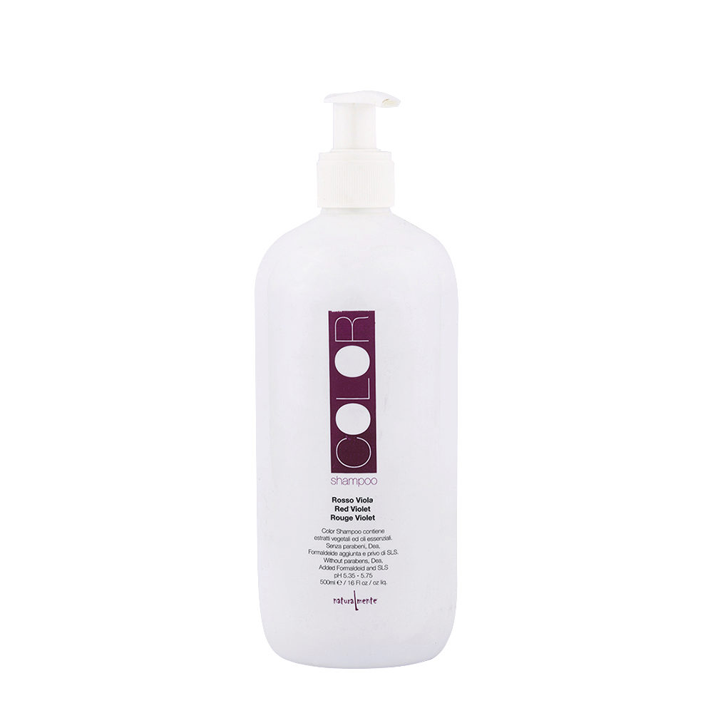 Naturalmente Color Defence Shampoo Rosso Viola 500ml - per capelli rossi o mogano