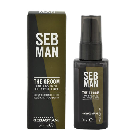 Sebastian Man The Groom 30ml - olio per barba e capelli