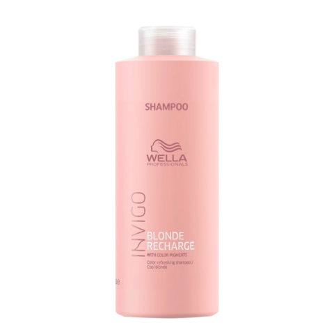 Invigo Blonde Recharge Shampoo Cool Blonde 1000ml - shampoo antigiallo