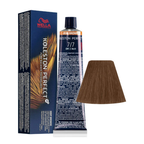 Koleston Perfect Me+ Deep Browns 7/7 Biondo Medio Sabbia 60ml - colorazione permanente