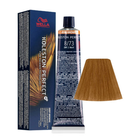 Koleston Perfect Me+ Deep Browns 8/73 Biondo Chiaro Sabbia Dorato 60ml - colorazione permanente