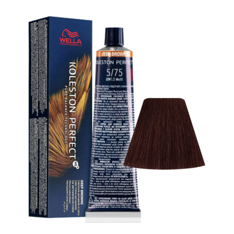 Koleston Perfect Me+ Deep Browns 5/75 Castano Chiaro Sabbia Mogano 60ml - colorazione permanente