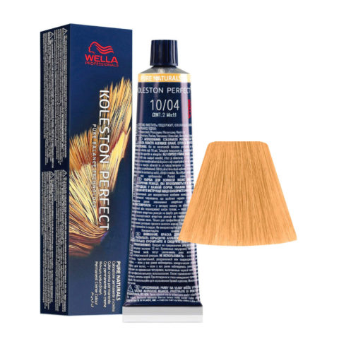 Wella Koleston Perfect Me+ Pure Naturals 10/04 Biondo Platino Naturale Ramato 60ml  - colorazione permanente