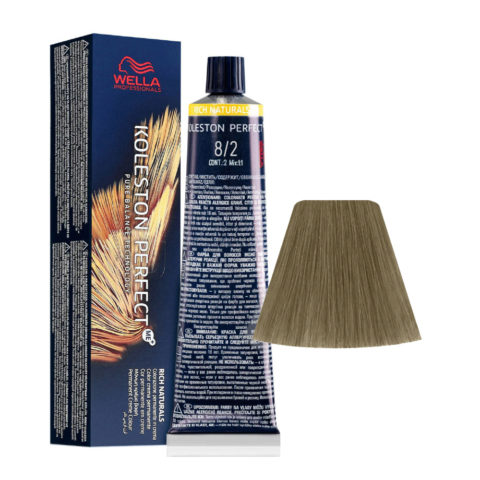 Wella Koleston Perfect Me+ Rich Naturals 8/2 Biondo Chiaro Matt 60ml - colorazione permanente