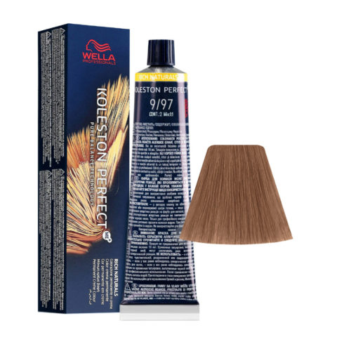 Wella Koleston Perfect Me+ Rich Naturals 9/97 Biondo Chiarissimo Cendré Sabbia 60ml - colorazione permanente