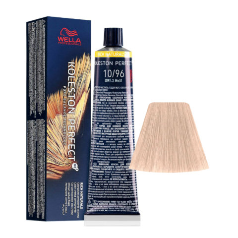 Wella Koleston Perfect Me+ Rich Naturals 10/96 Biondo Platino Cendrè Violetto 60ml - colorazione permanente