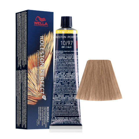 Wella Koleston Perfect Me+ Rich Naturals 10/97 Biondo Platino Cendrè Sabbia 60ml - colorazione permanente