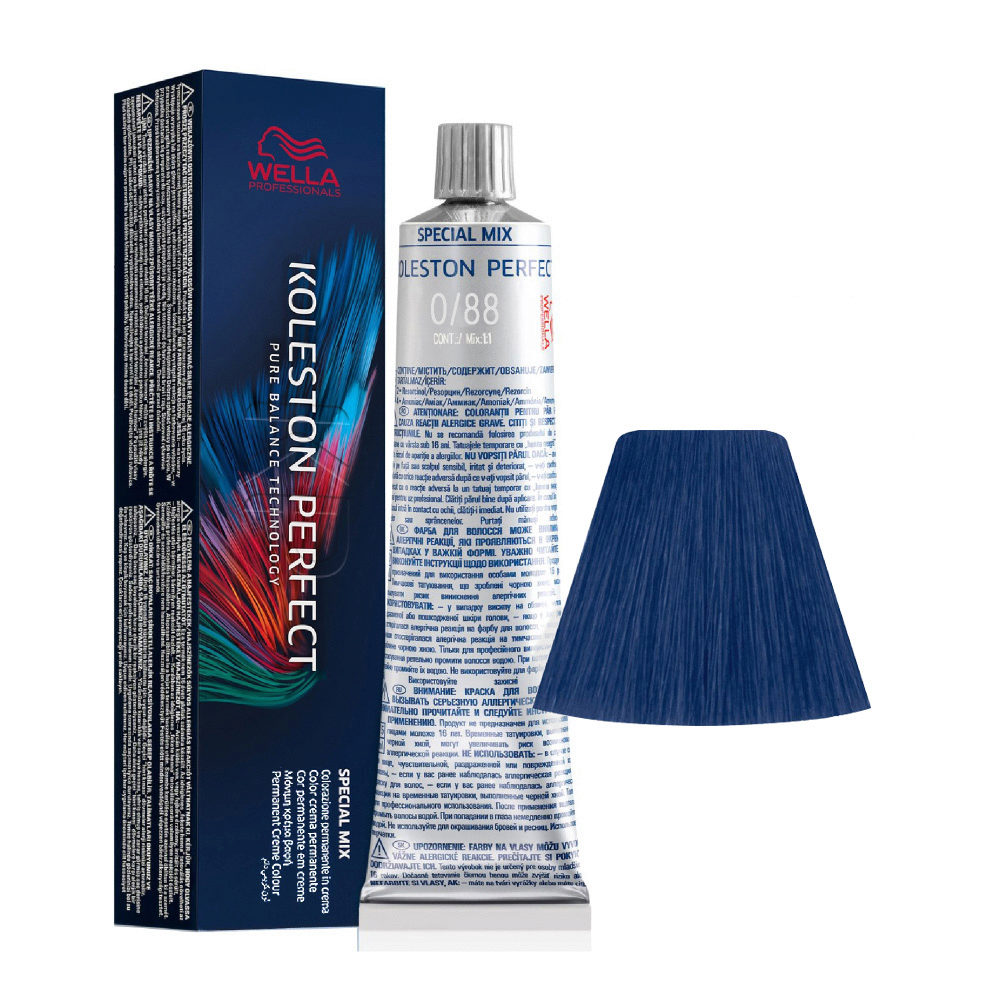 Wella Koleston Perfect Me+ Special Mix 0/88 Blu Intenso 60ml - colorazione permanente