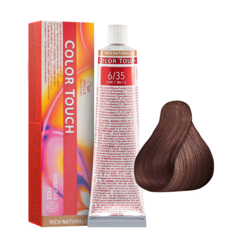 Color Touch Rich Naturals 6/35 Biondo Scuro Dorato Mogano 60ml - colore semi permanente senza ammoniaca