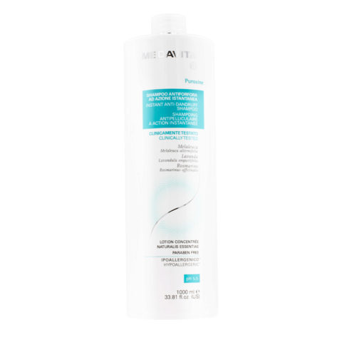 Medavita Cute Puroxine Instant Anti-Dandruff Shampoo 1000ml - shampoo antiforfora istantaneo pH 5.5