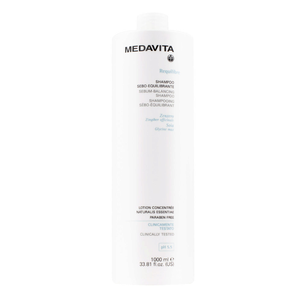 Medavita Cute Requilibre Sebum-Balancing Shampoo 1000ml - shampoo sebo-equilibrante pH 5.5