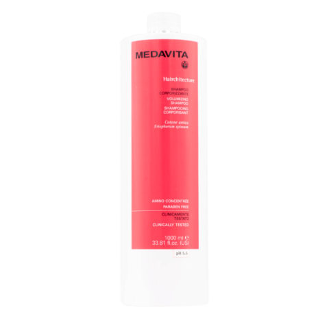 Medavita Lunghezze Hairchitecture Volumizing Shampoo 1000ml - shampoo corporizzante pH 5.5