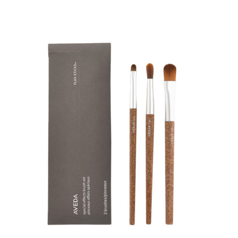 Flax Sticks Set di 3 Pennelli Special Effect n 5 Sfuma Matita n 6 Contorno Occhi n 8 Fondotinta
