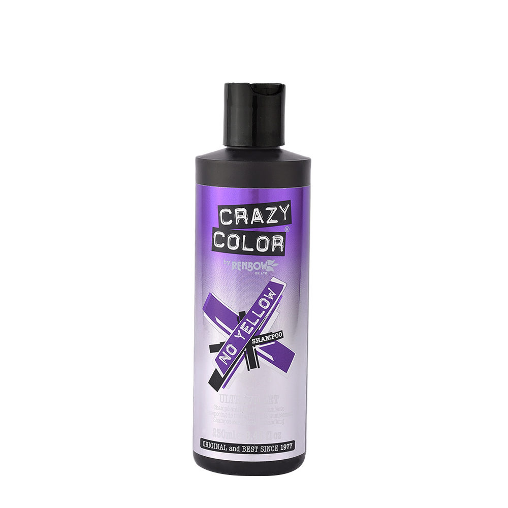 Crazy Color No Yellow Shampoo Ultraviolet 250ml - shampoo antigiallo