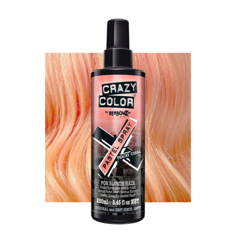 Crazy Color Pastel Spray Peachy Coral 250ml - colore temporaneo spray pesca corallo