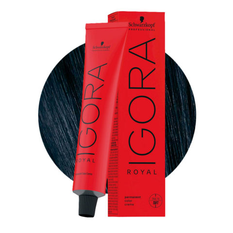 Schwarzkopf Igora Royal 1-1 Nero Cendrè 60ml - colorazione permanente