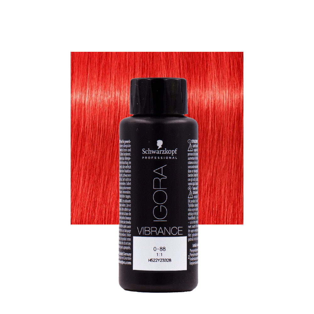 Schwarzkopf Igora Vibrance 0-88 Booster Rosso 60ml - colorazione tono su tono