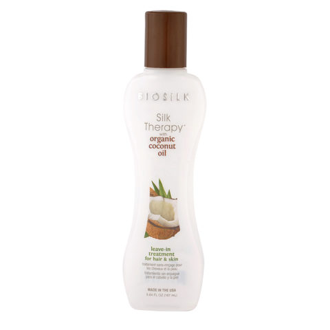 Silk Therapy Coconut Oil Leave In Treatment Hair Skin 167ml - siero senza risciacquo corpo e capelli