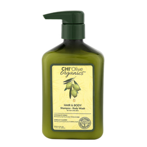 Olive Organics Hair & Body Shampoo Body Wash 340ml - shampoo e bagnoschiuma olio di oliva