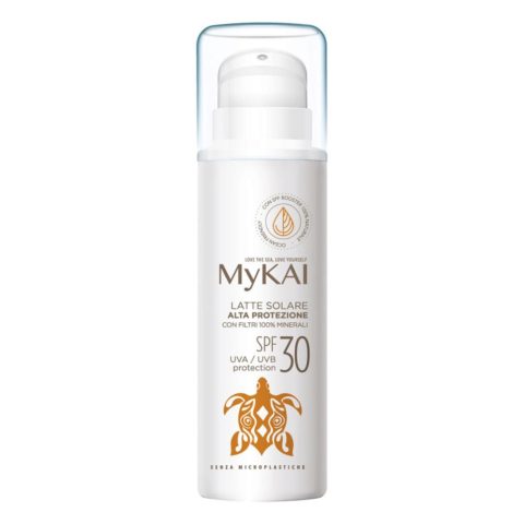 Mykai Latte Solare Alta Protezione SPF30, 150ml - protezione solari con filtri 100% minerali