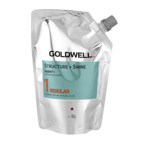 Structure + Shine Agent 1 Softening Cream 1 Regular 400gr - stiratura capelli normali / fini naturali