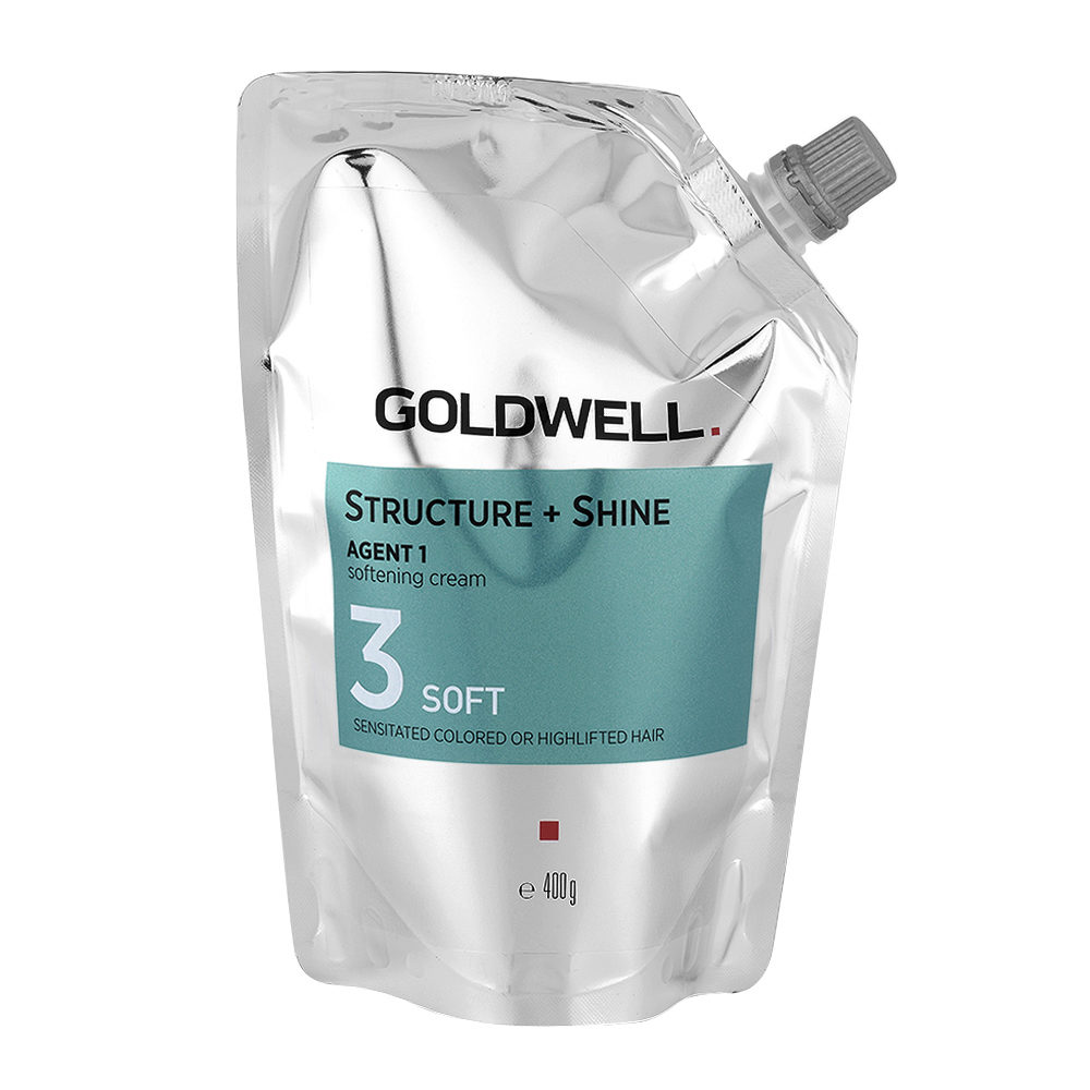 Goldwell Structure + Shine Agent 1 Softening Cream 3 Soft 400gr - stiratura capelli sensibili colorati