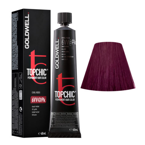 6VV@Pk Viola Acciaio Illuminato Rosa  Topchic Cool Reds Tb 60ml