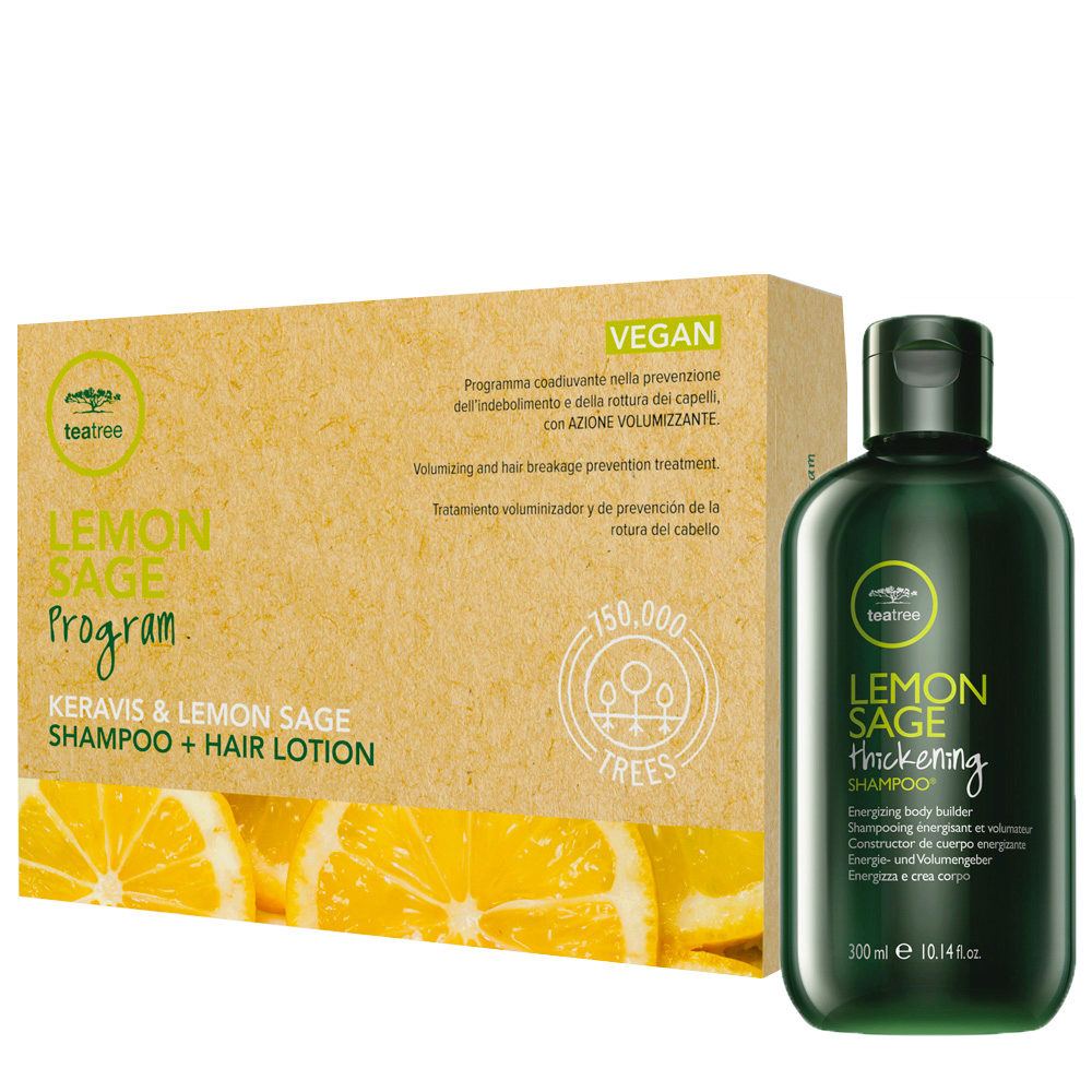 Tea Tree Lemon Sage Beauty Hair Program – Shampoo + 12 x 6ml Hair Lotion