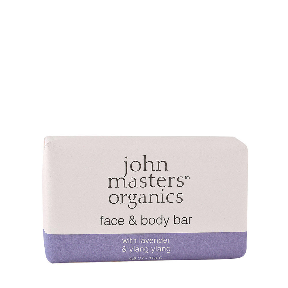 John Masters Organics Face & Body Bar With Lavander & Ylang Ylang 128gr - sapone per viso e corpo