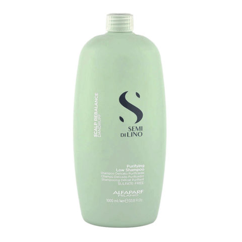 Alfaparf Milano Semi Di Lino Scalp Rebalance Purifying Low Shampoo 1000ml - shampoo delicato purificante