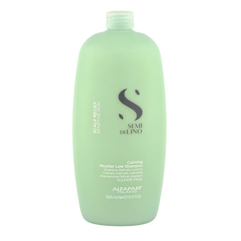 Alfaparf Milano Semi Di Lino Scalp Relief Calming Micellar Low Shampoo 1000ml - shampoo delicato lenitivo
