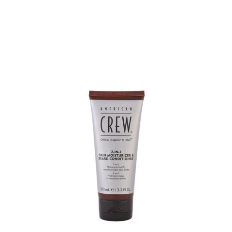 American Crew 2 in 1 Skin Moisturizer Beard Conditioner 100ml - balsamo idratante per pelle e barba